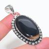 Banded Agate Handmade 925 Sterling Silver Jewelry Pendant 2.44" G1O36