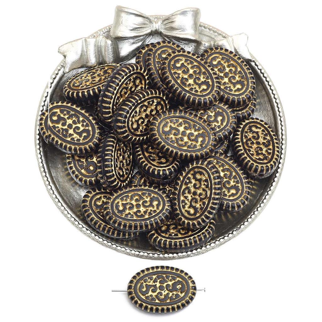 Бусины для браслета ручной работы, акриловые французские винтажные золотые плоские бусины, круглые бусины, украшения ручной работы, браслет, ожерелье, кулон, телефонная цепочка, аксессуары