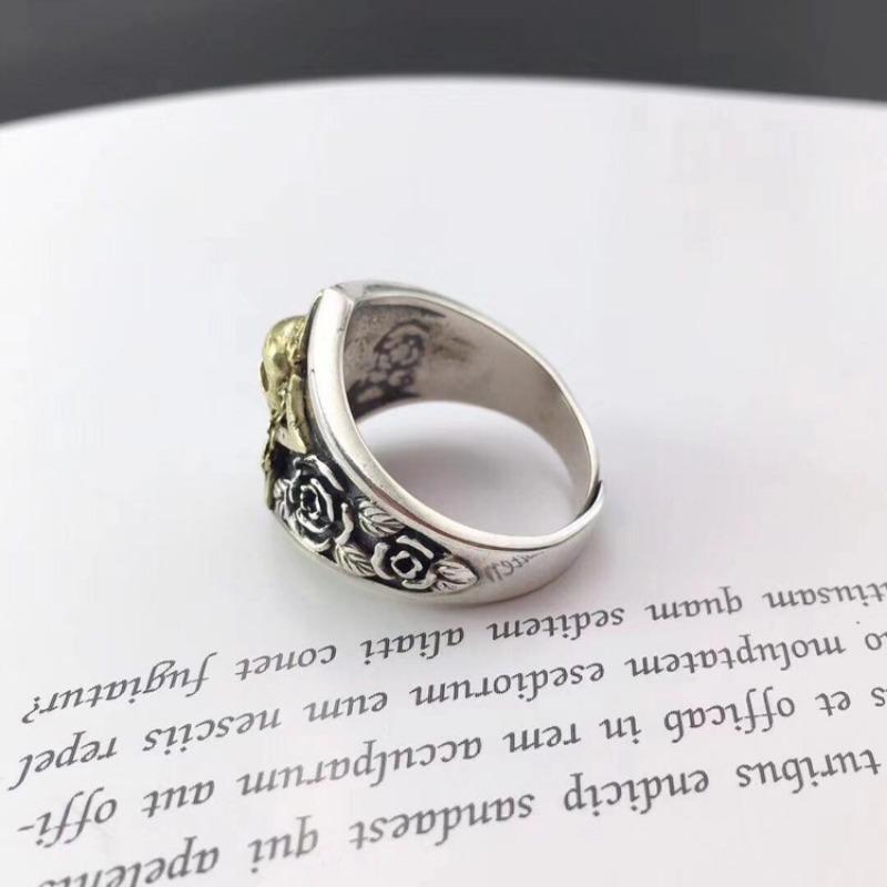 Кольцо-череп мужское, доминирующий ретро-стиль, регулируемое отверстие, аксессуар-кольцо для еды в подарок