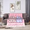 Asamimichaan Cute Asamimi  Blanket  Soft Warm Street Trend Plush Throw Blanket For Couch Bed Picnic Flannel Bedspread Bed Cover