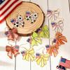 4 шт. Серьги с американским флагом Серебряные Патриотические Звездные Висячие Серьги Ветряные Мельницы День Независимости Ювелирные Изделия Подарок для Женщин Ветеранов