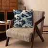 Great wave of Kanagawa  Decorative Room Aesthetics Pillow Case Home Decor Bedroom Sofa Bed Pillow Cover x