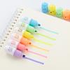 6pcs Cute Capsule Highlighter Pen Mini Pill Color Spot Marker Liner Writing Stationery