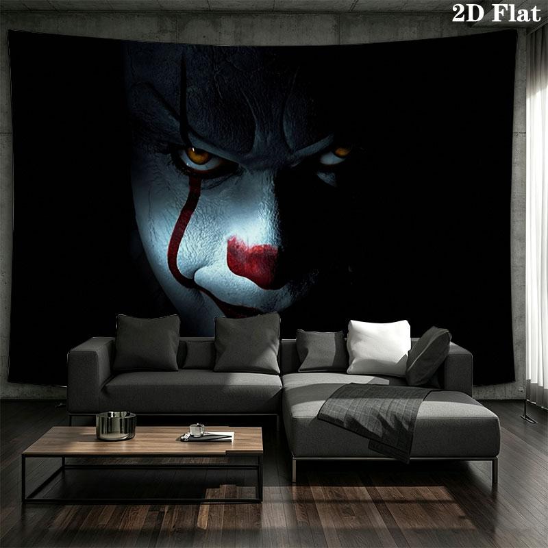 IT Wall tapestry, aesthetic printed fabric blanket, suitable for bedroom, living room, and home decor.