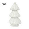 Decorative Tree for Hotel Front Desks Handwoven Rattan Christmas Tree, Cone Xmas Tabletop Ornament, Rustic Small Desk Holiday Centerpiece Mantel