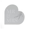 Love Mr & Mrs Heart Plaque