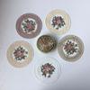 Embroidery Fabric Table Decoratio Insulation Mat Plate Mats Lace Coaster Coffee Cups Coasters
