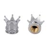4Pcs Crown Shape Tire Stem Car Wheel Valve Air Anti-dust Caps Cover Decoration