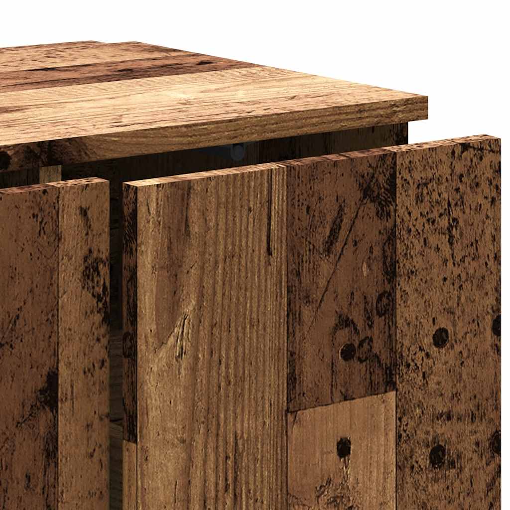 TV Cabinet with Rustic Wood Look 80 x 34 x 30 cm Engineered Wood