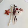 Cartoon Bear Nylon Lanyard Ornament Handmade Rope Purse Bag Pendants New Plush Doll Pendant