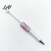 Fun Office Supplies Diamond Beadable Pens Bling Rhinestone Beaded DIY Plastic Bead Pen Crystal Gift for Women Shaft Black Ink Ballpoint Pens