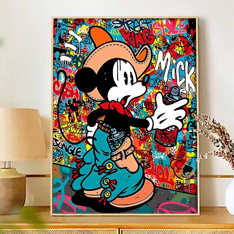 Disney Набор для 5D Алмазной Живописи DIY Микки Граффити Ручная Работа Алмазная Декоративная Картина Домашний Декор Искусство Декор
