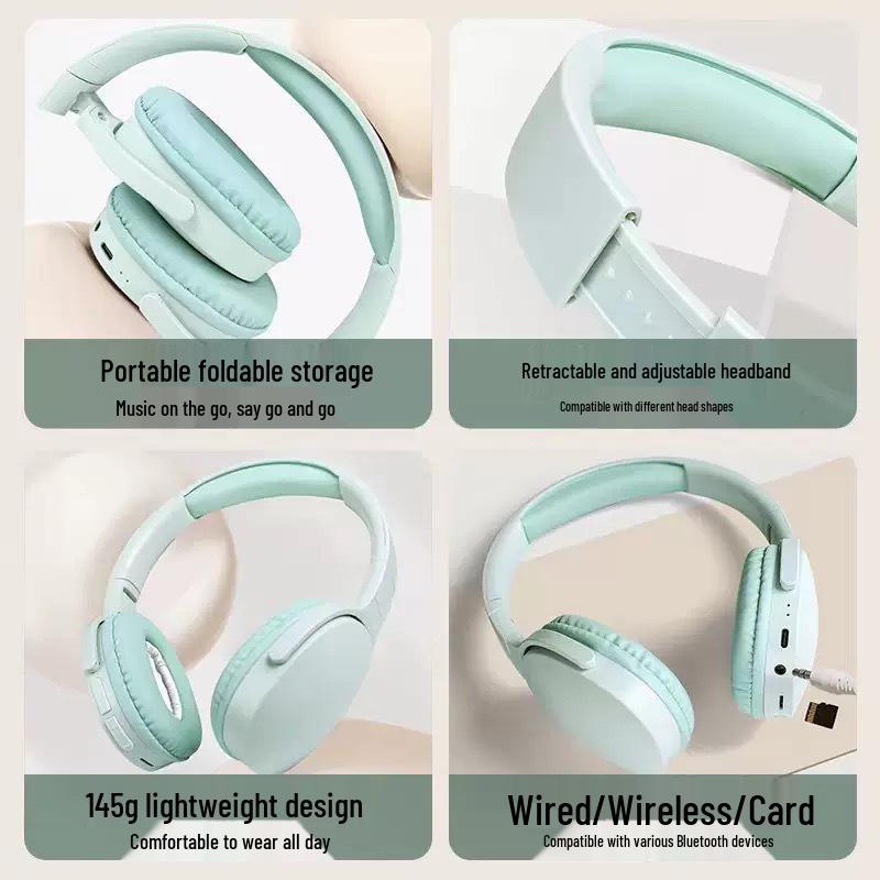 P2961 Беспроводные Bluetooth игровые наушники-повязка с шумоподавлением