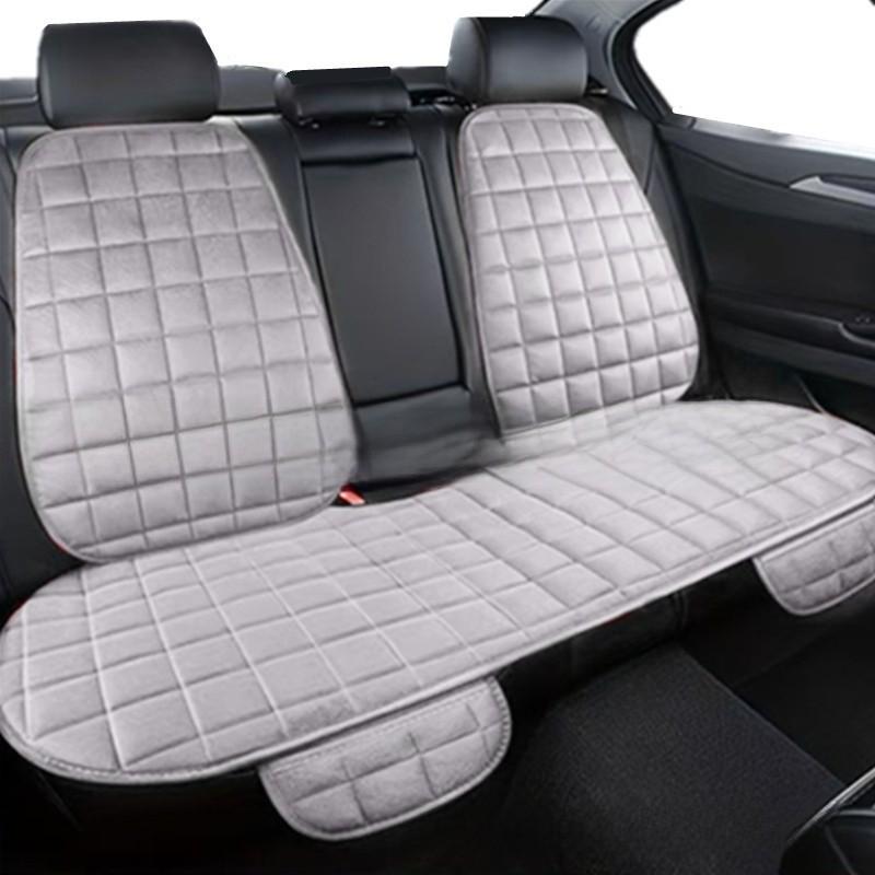3 Sets Car Seat Covers, Include 1 Pair Rear Seat Cushions & 2 Rear Seat Covers, Universal Fit 90% Cars Suvs