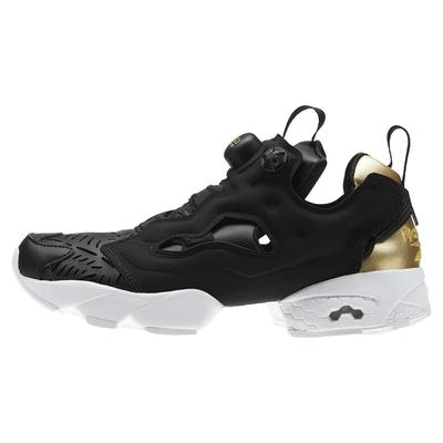 Instapump Fury Вырезы Кроссовки из синтетической кожи Низкие лайфстайл кроссовки Женские кроссовки Черный CM9816