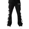 RogueWave Американский Харадзюку Принт Буквами Прямые Брюки Хип-хоп Буквы Зимние Утепленные Свободные Y2k Повседневные Брюки Спортивные Штаны Женщины Мужчины