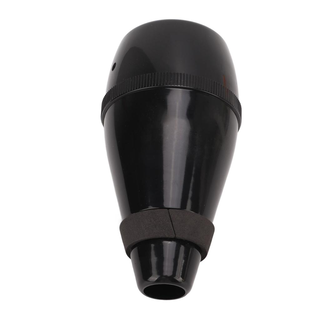 Trumpet Practice Mute Lightweight ABS Silencer Fully Enclosed for Beginners Students ND24 Black
