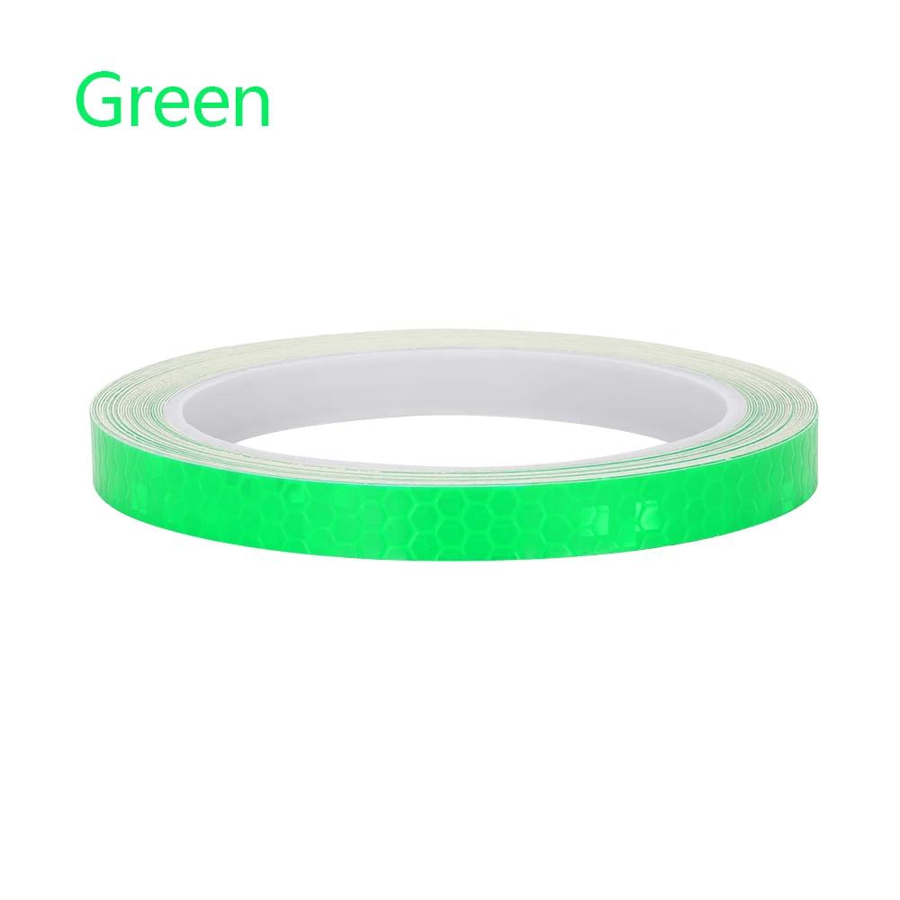 Hot Sale 6 Colors Motorcycle Rim Tape Reflective Wheel Stickers Warning Effect Decals Vinyl Waterproof Bright Car Stickers