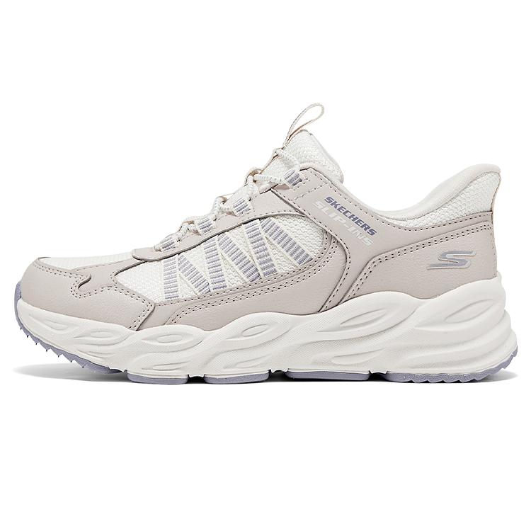 Skechers Модные Удобные Стильные Универсальные Слипоны Кроссовки для Детей Натуральные 319080L-NAT