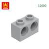 Нетоксичный 100 г 140 шт./лот 32000 1x2 с 2 отверстиями Строительный блок Детали Moc Совместимые с Brick Diy Детский подарок Конструктор Подарочная коробка