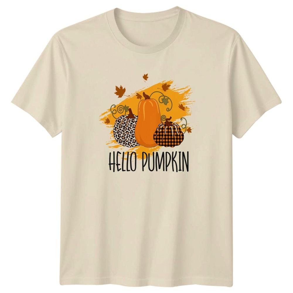Hello Pumpkin Unisexs TShirt Fall Autumn Gift For Her