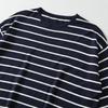 Versatile Stripe Knit Top - Casual, Fashionable, Round Neck Design