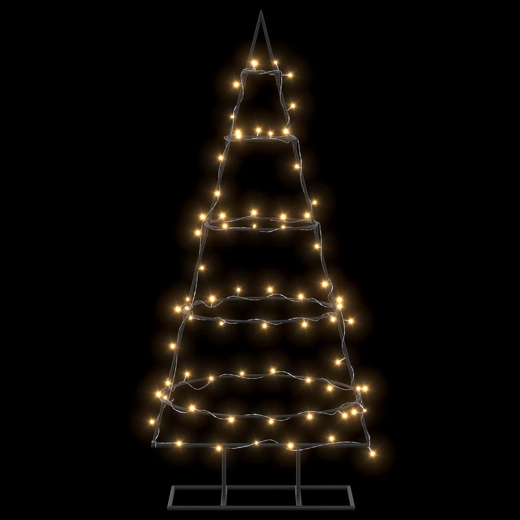 Metal Christmas Tree with Stand KUOPIO 125 cm Warm White