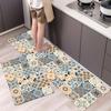 Kitchen Mat Absorbent Printed Kitchen Rugs Non-slip Area Mat Hallway Long Carpets for Living Room Bedroom Entrance Doormat Bath