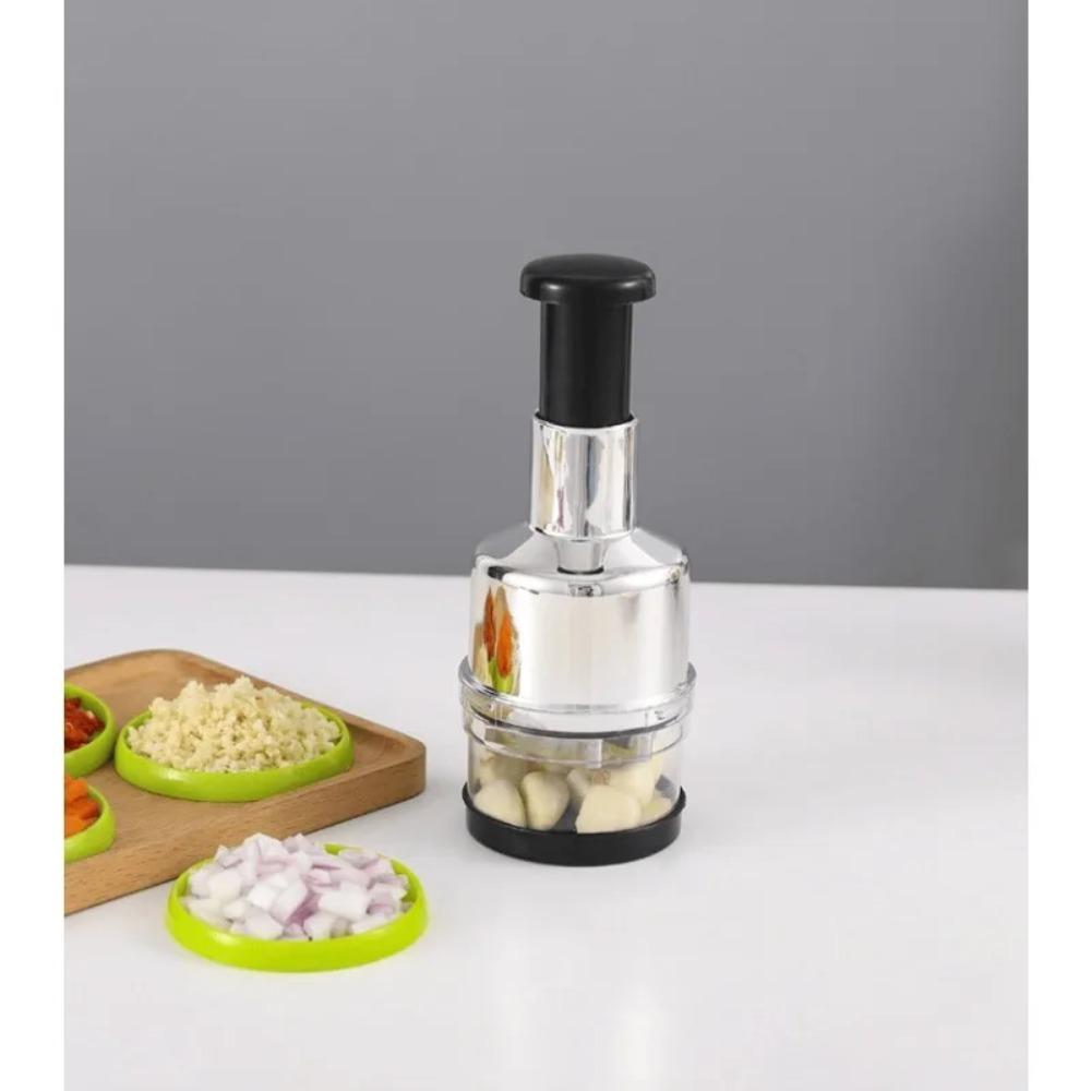 Hot Kitchen Magic Onion Chopper Vegetable and Fruit Salad Onion and Garlic Food Stainless Steel Handheld Chopper Slicer Peeler Vegetable Cutter