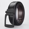 Функциональный ремень с пряжкой, Автоматическая пряжка Двухслойный ремень из коровьей кожи, Мужской деловой ремень с пряжкой-обманкой