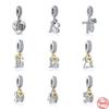 New Arrival Birthday Celebration Dangle Charm Diy Bead  Fit Original  Charms Silver 925 for Women Jewelry Accessories