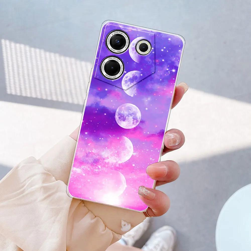 Для Tecno Camon 20 Pro 5G Чехол Прозрачный Силиконовый Мягкий ТПУ Чехлы для Телефона Чехол Для Tecno Camon 20 Coque Для Tecno Camon 20 Pro Fundas