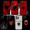 A-Албания F-Флаг Чехол для телефона для IPhone 17/16/15/13/14 Pro Max/ 11Plus/X/Xr/Xs Max/12mini