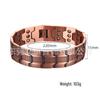 Men's Red Copper Magnetic Energy Bracelet - Simple Fashion Design