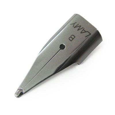 В комплекте оригинальный чехол Запасное перо для перьевой ручки LAMY Z50 Серебристое Прямой импорт из Германии (B Жирный)