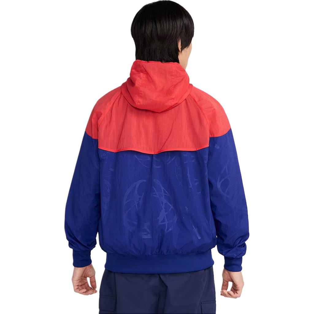 Nike X Futura Paris Olympic Series SS24 Куртка с длинным рукавом в стиле кэжуал Унисекс Куртка Синяя Красная FD6845-679