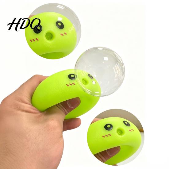 Decompression Sensory Toy Cartoon Expression Bubble Dumpling Stress Relief Steamed Bun Portable Reliever Squeeze Fidget Hand Relaxation Tool