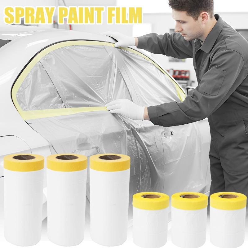 Car Paint Masking Film Painting Shielding Protective Film PE Plastic Dropping Cloth Cover for Automotive Coating Covers