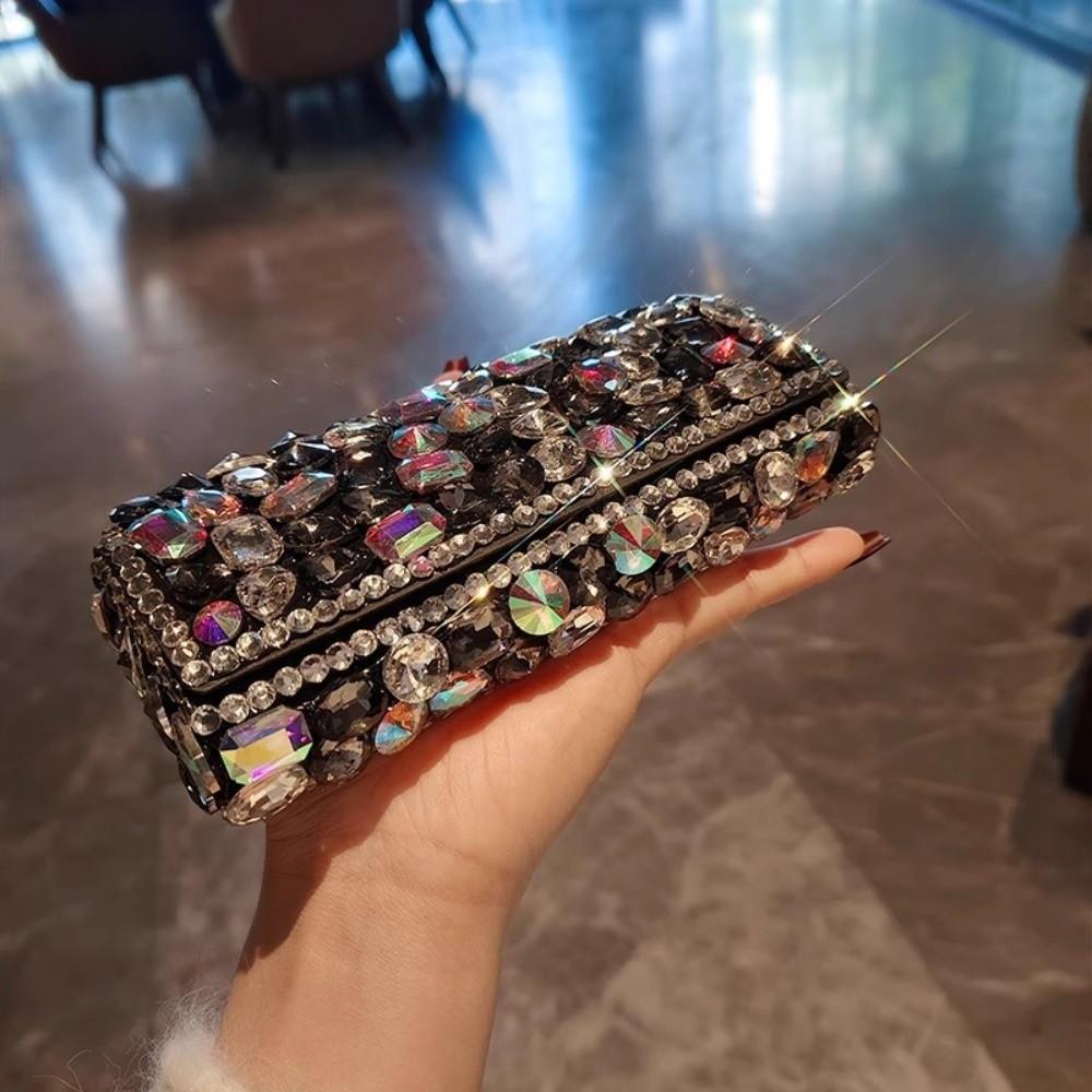 Блестящий Футляр для Очков со Стразами Кожаный Защитный Чехол для Солнцезащитных Очков для Подарков