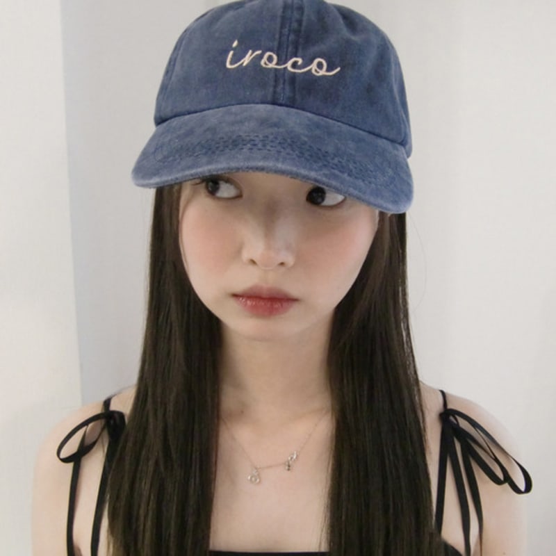 iroco logo vintage ball cap_navy