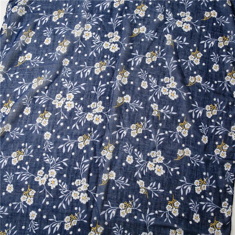 88*180cm Bohemia Flower Women Scarf Shawl Cotton Linen Feeling Tassel Pashmina Muslim Hijab Wrap Lady Viscose Scarf