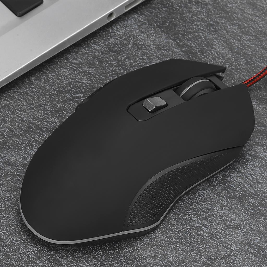 Игровая мышь USB 8 клавиш Механическая мышь Компьютерный аксессуар Нескользящая боковая поверхность