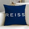 classic fashion brand Reiss Cushion Cover Soft  EasyWash Pillow Case  Versatile for Couch Bed Travel and Office
