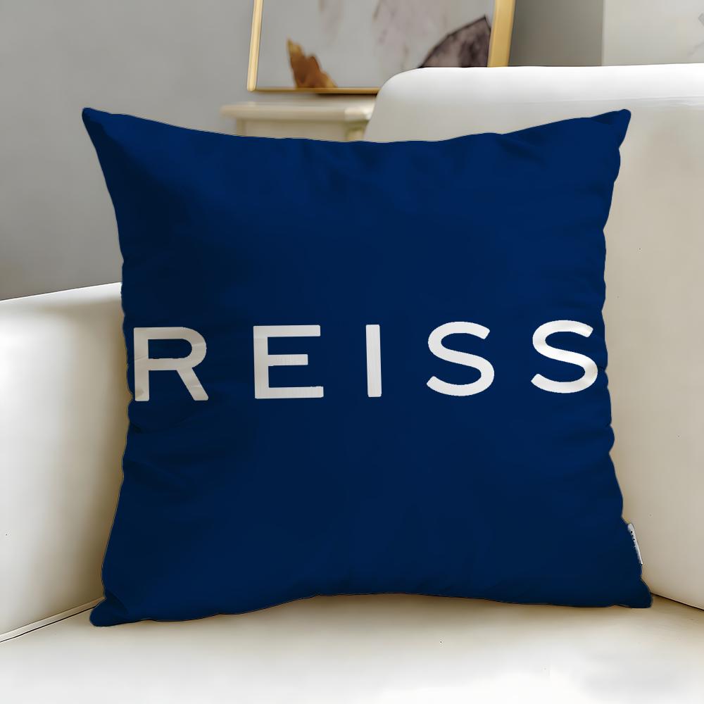 classic fashion brand Reiss Cushion Cover Soft EasyWash Pillow Case Versatile for Couch Bed Travel and Office