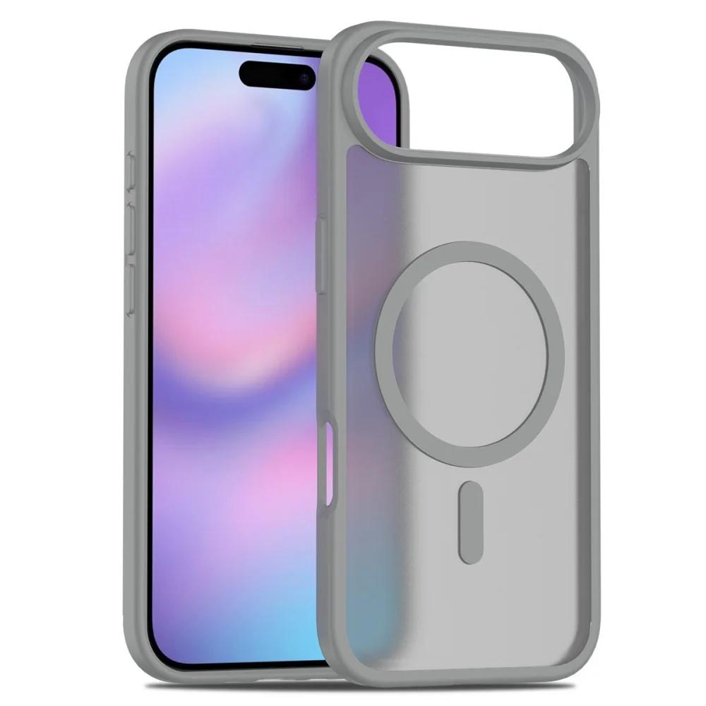 Высококачественный магнитный чехол Magsafe для iPhone 17 Air 16 15 14 13 12 11 Pro Max Plus SE4 16e с беспроводной зарядкой, прочный чехол-броня