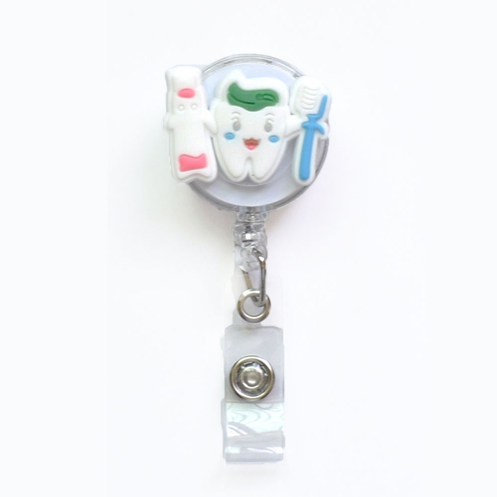 Medical Treatment Retractable Keychain Badge Reel Clip ID Card Badge Holder Doctor Nurse Clip