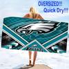 Philadelphia Eagles Print Beach Towel, Large Soft Quick Dry Towel for Beach Camping Swimming