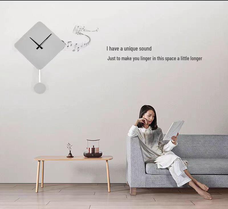 Smart Wireless Wall Clock: Bluetooth Speaker with Voice Broadcast, Remote Control, and Recording.