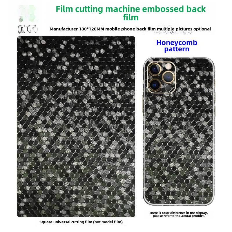 3-слойный 8-дюймовый станок для лазерной резки пленки из углеродного волокна для универсальной пленки для телефонов с рисунком под крокодиловую кожу.