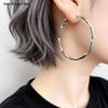 Серьги-кольца Мебиуса из стерлингового серебра S925 - Стильные, универсальные и долговечные для повседневного ношения